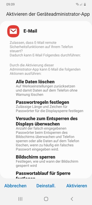 Wählen Sie Aktivieren