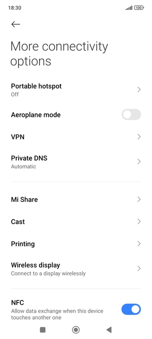 Select Portable hotspot