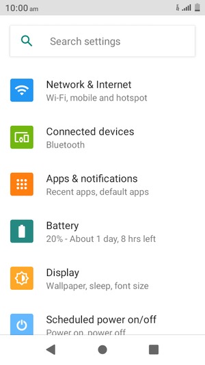 Select Network & Internet