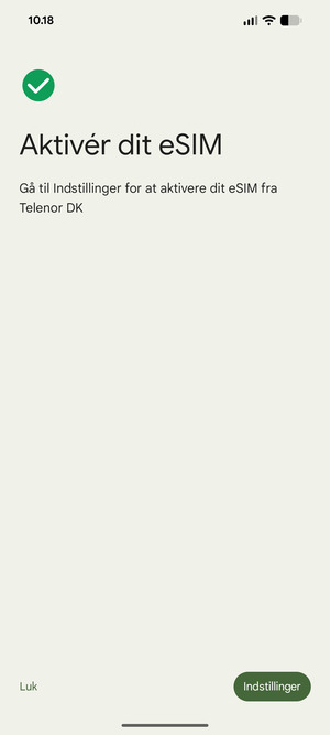 Vælg Indstillinger