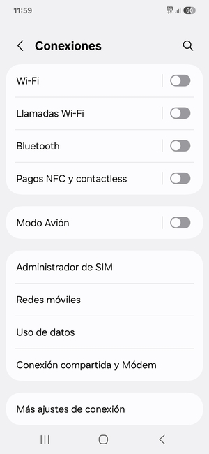 Seleccione Redes móviles