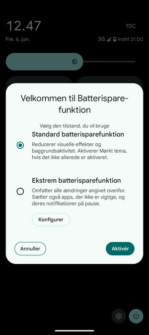 Vælg Aktivér