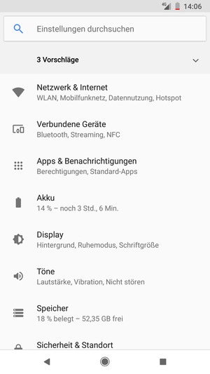 Wählen Sie Netzwerk & Internet