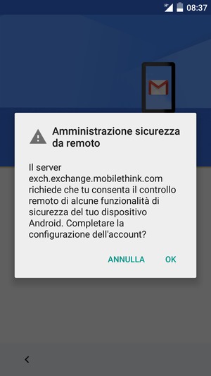 Seleziona OK