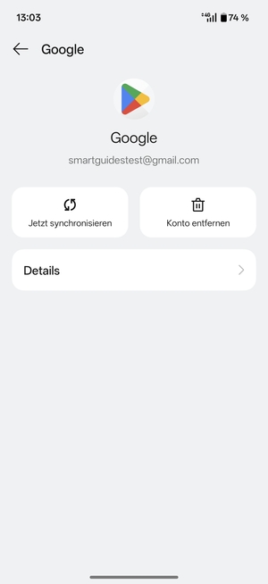 Wählen Sie Details