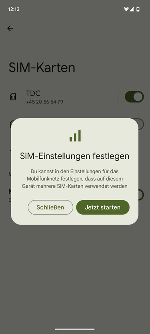 Wählen Sie Jetzt starten