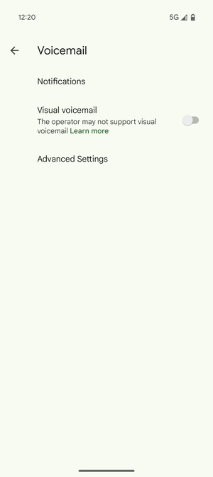 Select Advanced Settings