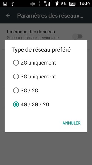 Sélectionnez votre option préférée