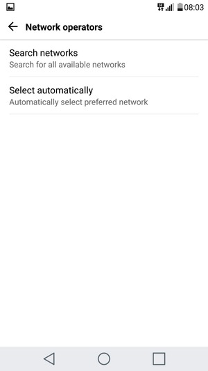 Select Search networks