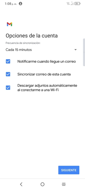Seleccione SIGUIENTE