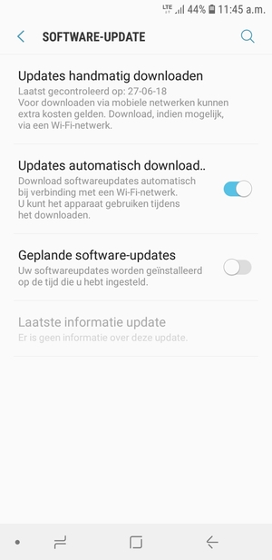 Selecteer Updates handmatig downloaden