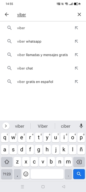 Introduzca el nombre de la aplicación y seleccione Buscar