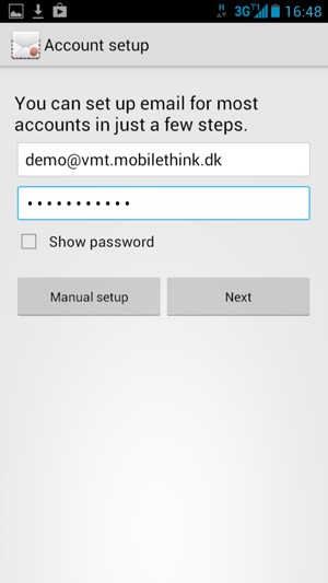 Enter your Email address and Password. Select Next