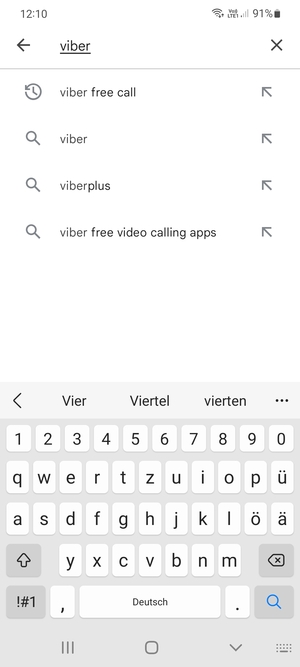 Enter the app name and select Search