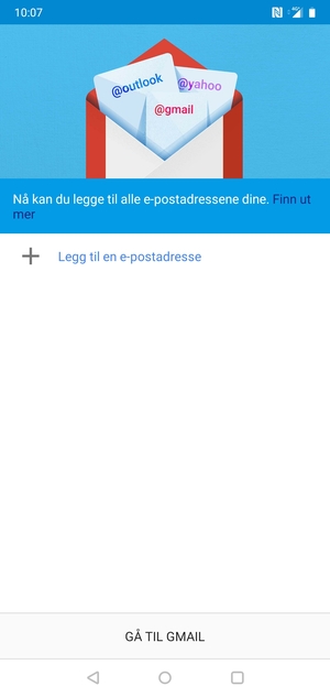 Velg Legg til en e-postadresse
