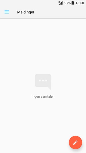 Velg menyknappen