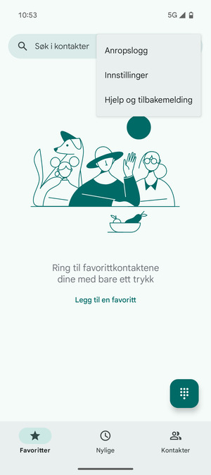 Velg Innstillinger
