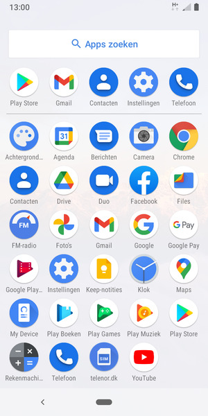 Selecteer Instellingen