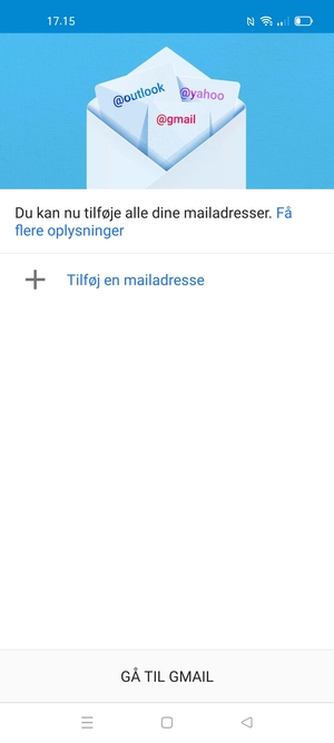 Vælg Tilføj en mailadresse