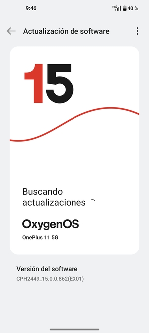 Espere a que la búsqueda termine