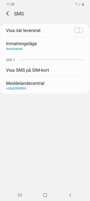 Välj Meddelandecentral