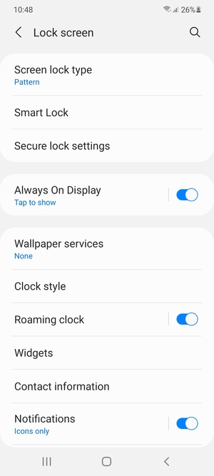Your phone is now secure with a screen lock