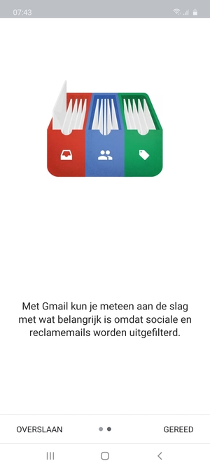 Selecteer GEREED