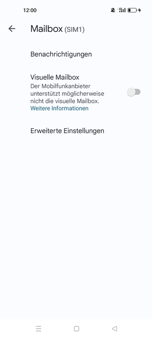 Wählen Sie Erweiterte Einstellungen
