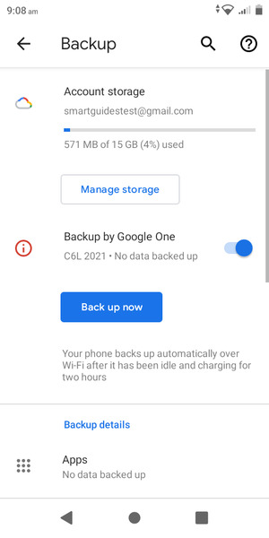 Select Account storage