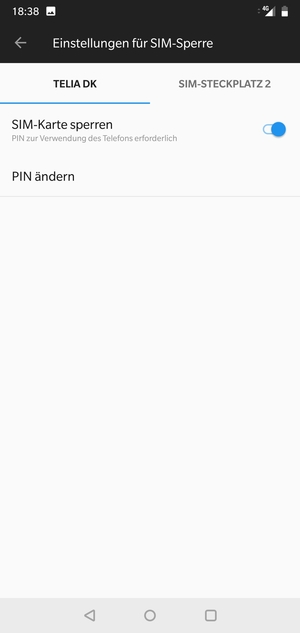 Wählen Sie Public und PIN ändern