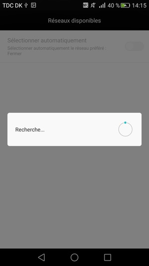 Veuillez attendre la fin de la recherche