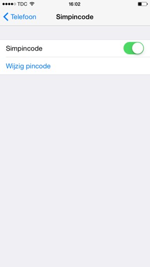 Selecteer Wijzig pincode