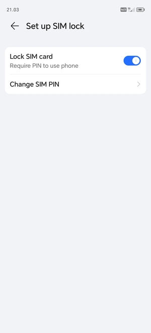 Select Change SIM PIN