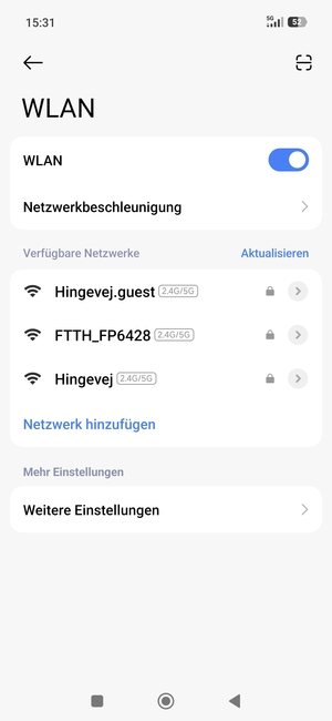 Wählen Sie das Wireless-Netzwerk, zu dem Sie eine Verbindung herstellen möchten
