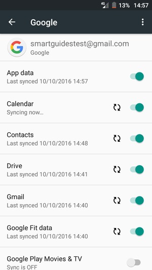Your contacts from Google will now be synced to your smartphone