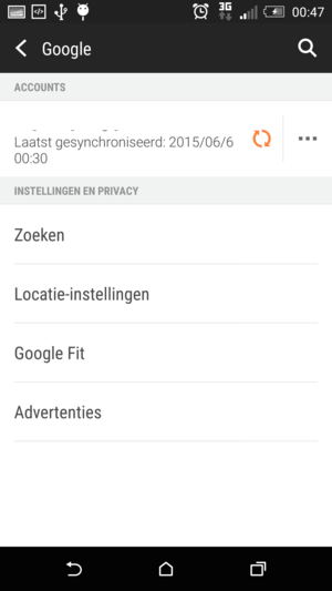 Selecteer uw account