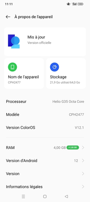 Sélectionnez Mise à jour logicielle