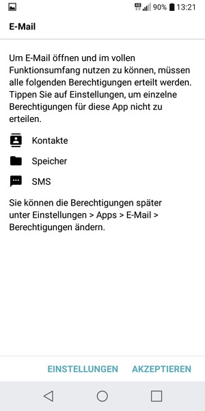 Wählen Sie AKZEPTIEREN