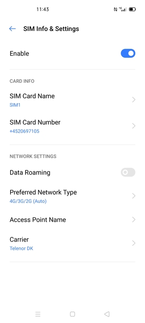 Select Access Point Name