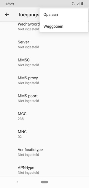 Selecteer Opslaan