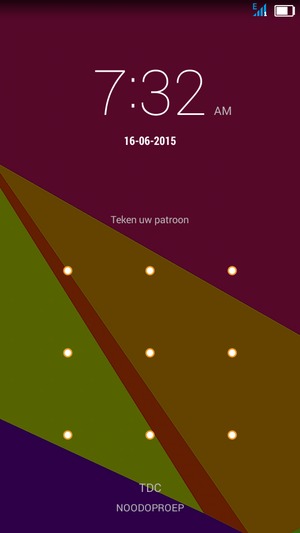 Uw telefoon is nu beveiligd met een schermvergrendeling