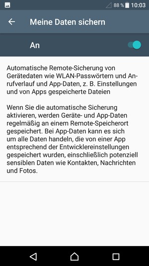 Wählen Sie die Zurück-Taste