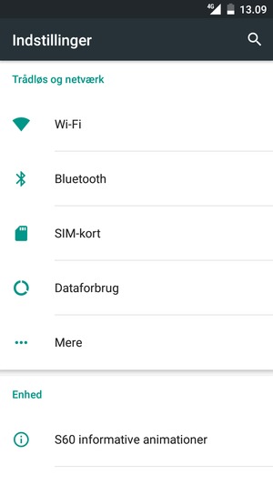 Vælg Wi-Fi