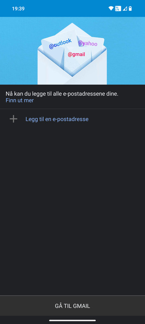 Velg Legg til en e-postadresse