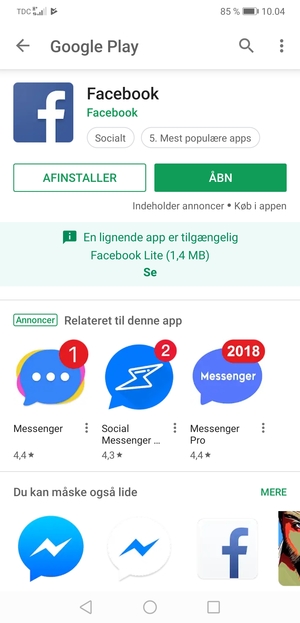 Vælg ÅBN