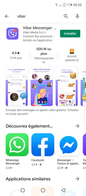 Sélectionnez l'appli