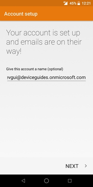 Give your account a name and select NEXT