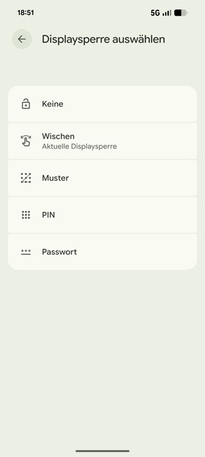Wählen Sie Muster