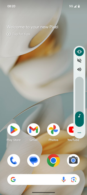 Select Vibration to change to Vibration mode