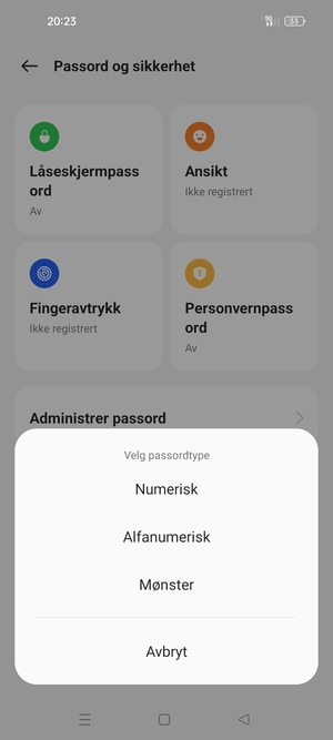 Velg Mønster